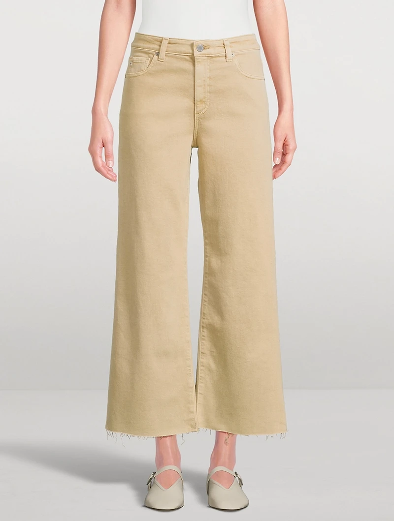 Saige Wide-Leg Crop Jeans