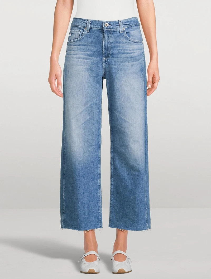 Saige Wide-Leg Crop Jeans