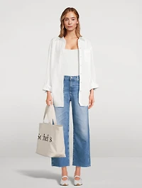 Saige Wide-Leg Crop Jeans