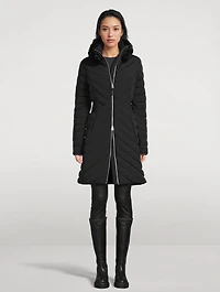 Lyris Shearling-Trimmed Down Coat