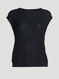 Rib-Knit Sweater Vest