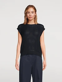 Rib-Knit Sweater Vest