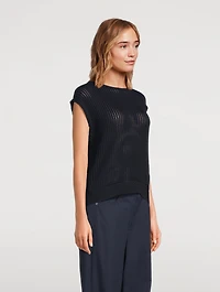 Rib-Knit Sweater Vest