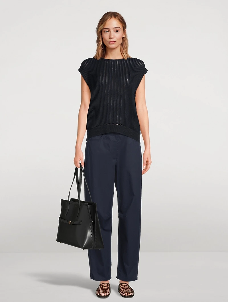 Rib-Knit Sweater Vest