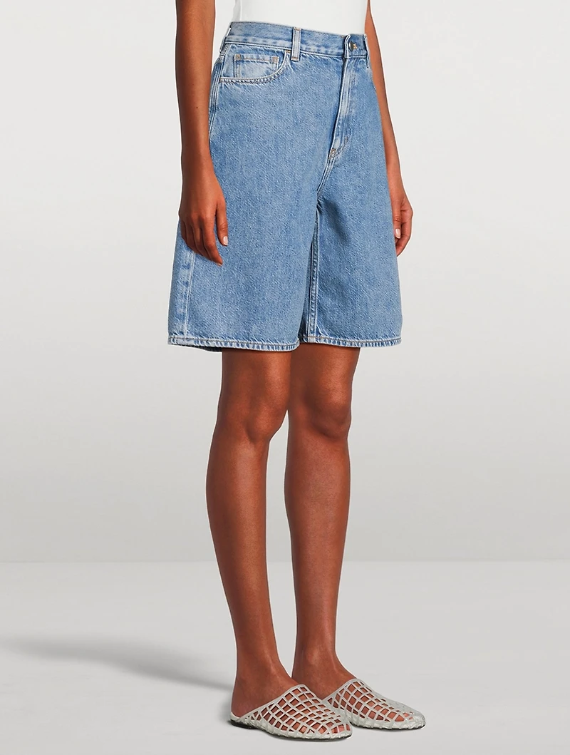 Denim Bermuda Shorts