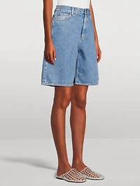 Denim Bermuda Shorts