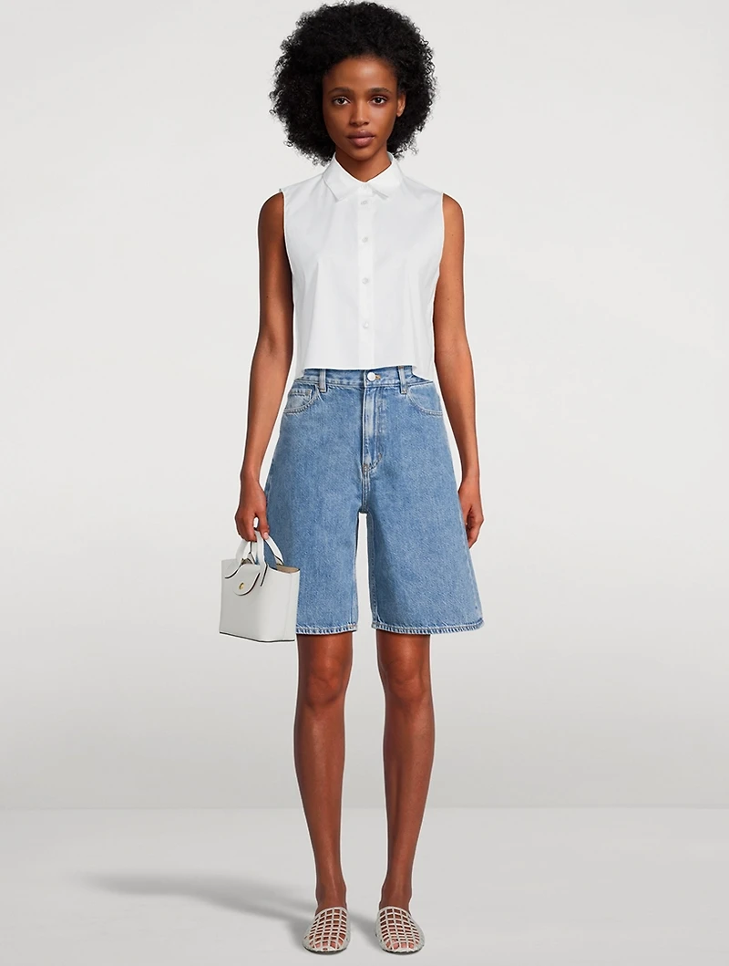 Denim Bermuda Shorts