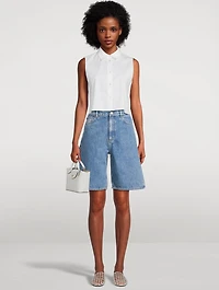 Denim Bermuda Shorts