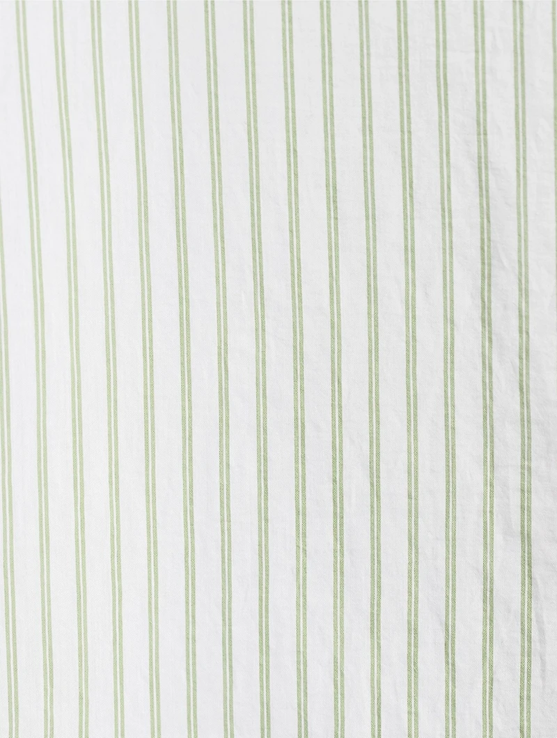 Sleeveless Shirt Stripe Print