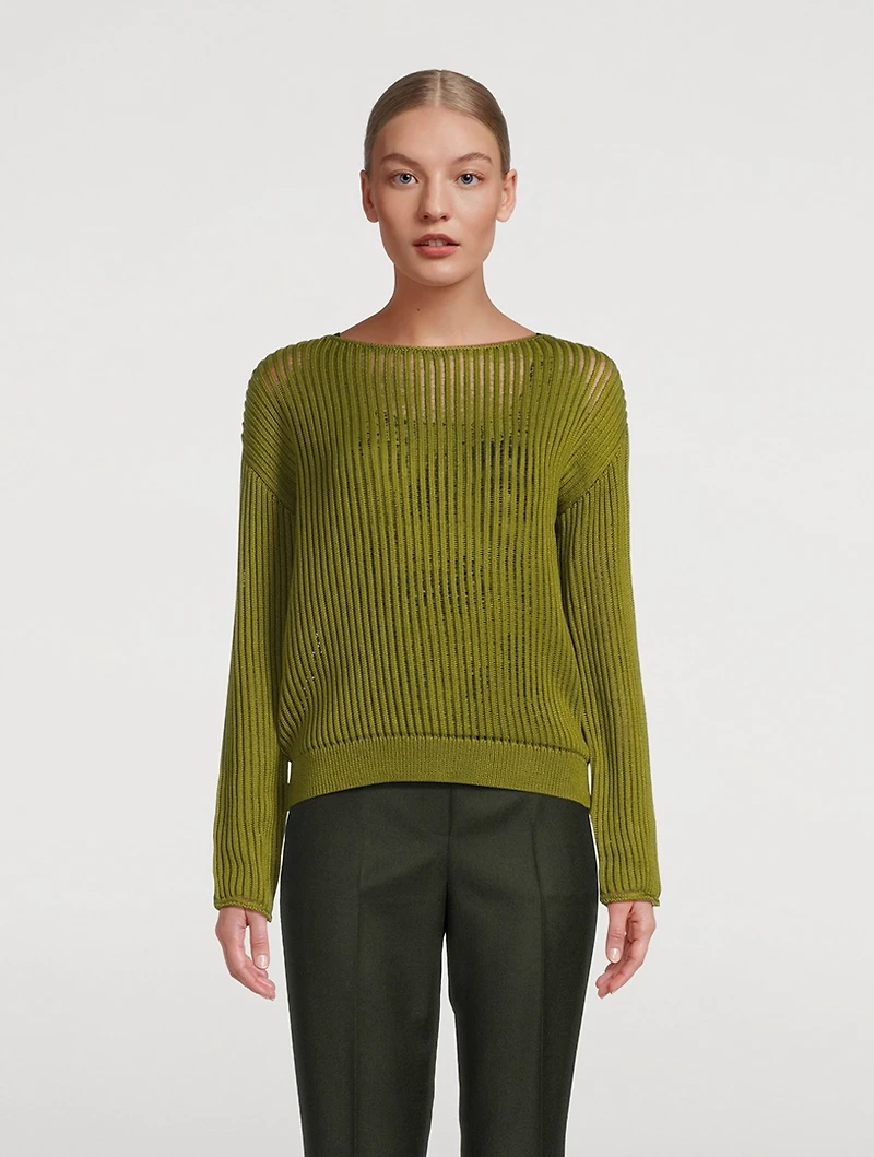 Rib-Knit Sweater