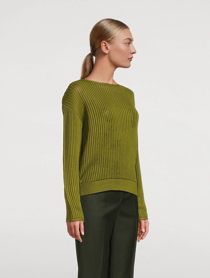 Rib-Knit Sweater