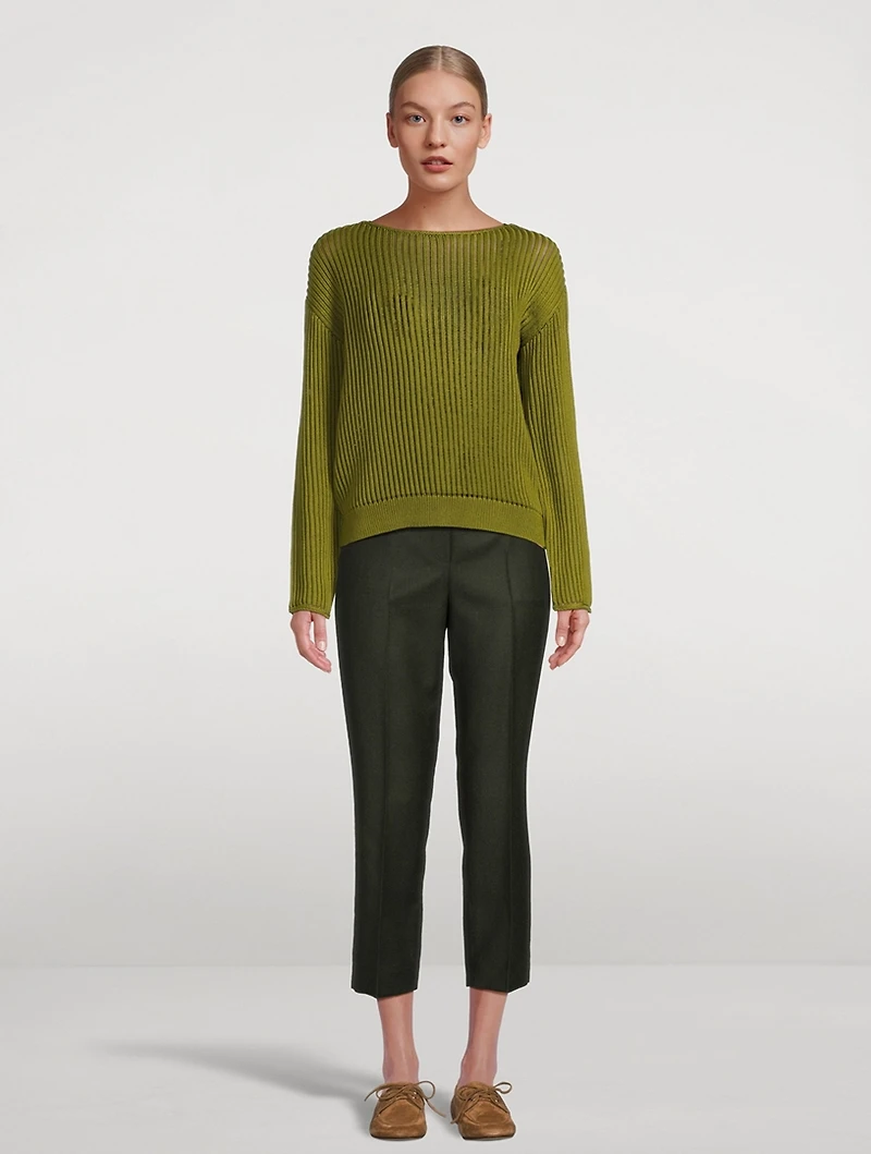 Rib-Knit Sweater