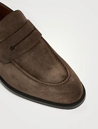 Suede Penny Loafers