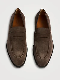 Suede Penny Loafers