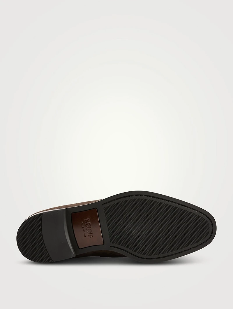 Suede Penny Loafers