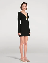 Mani Knit Long-Sleeve Mini Dress