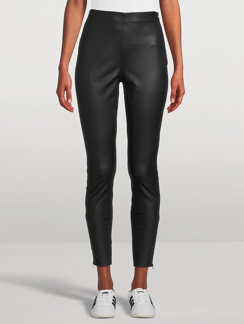 Navi Leather Leggings