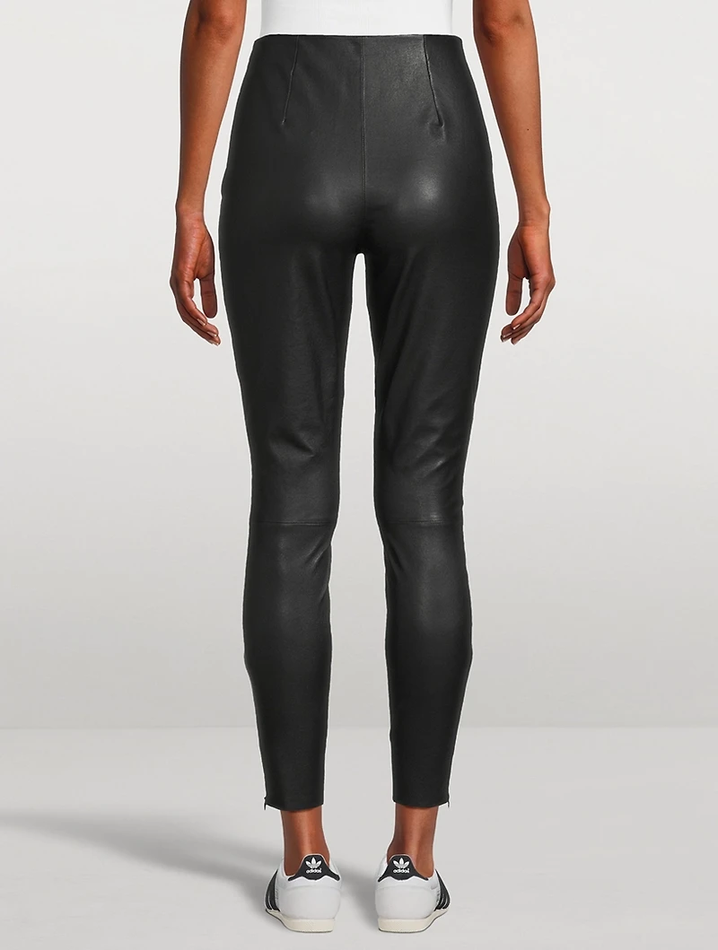 Navi Leather Leggings
