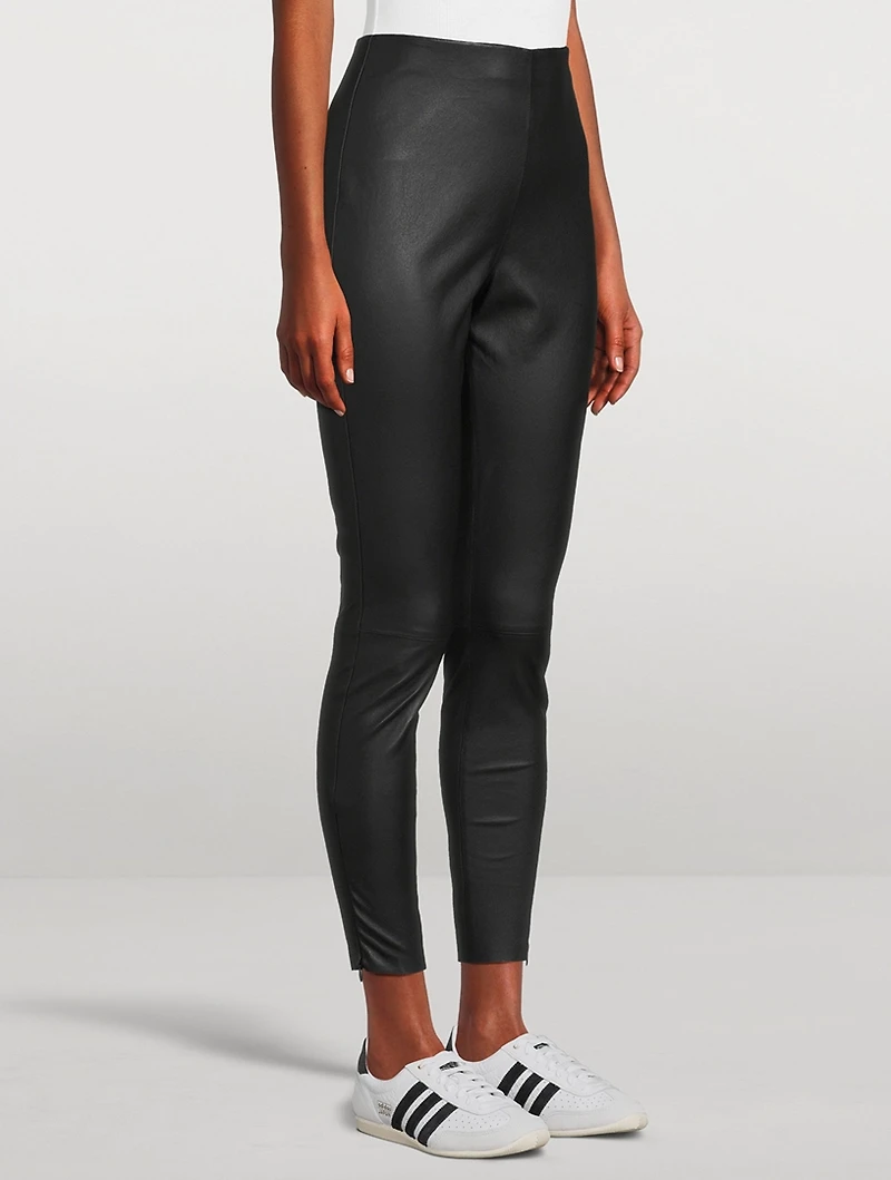 Navi Leather Leggings