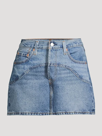 Icon Western Denim Mini Skirt