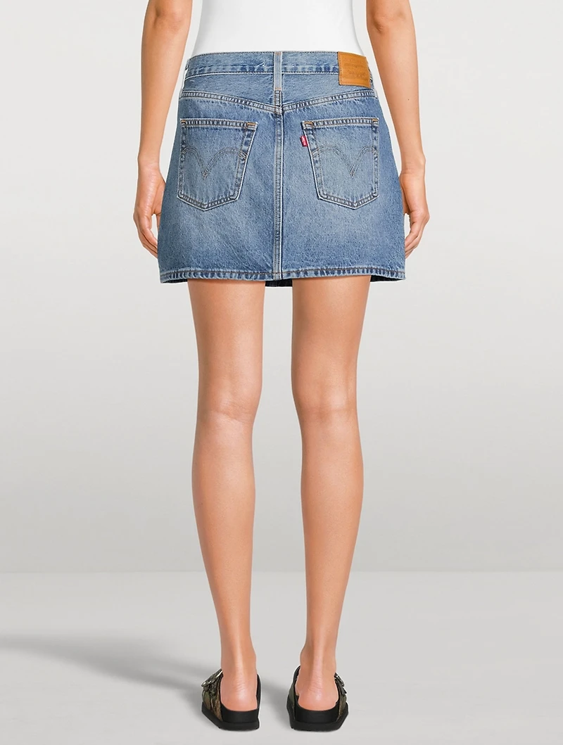 Icon Western Denim Mini Skirt