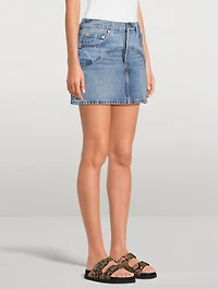 Icon Western Denim Mini Skirt