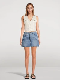 Icon Western Denim Mini Skirt