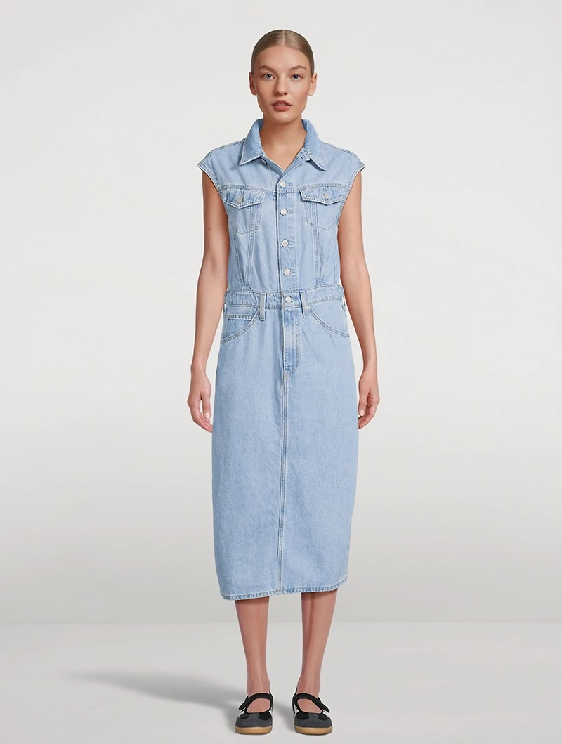 Iconic Denim Shirt Dress