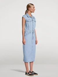 Iconic Denim Shirt Dress