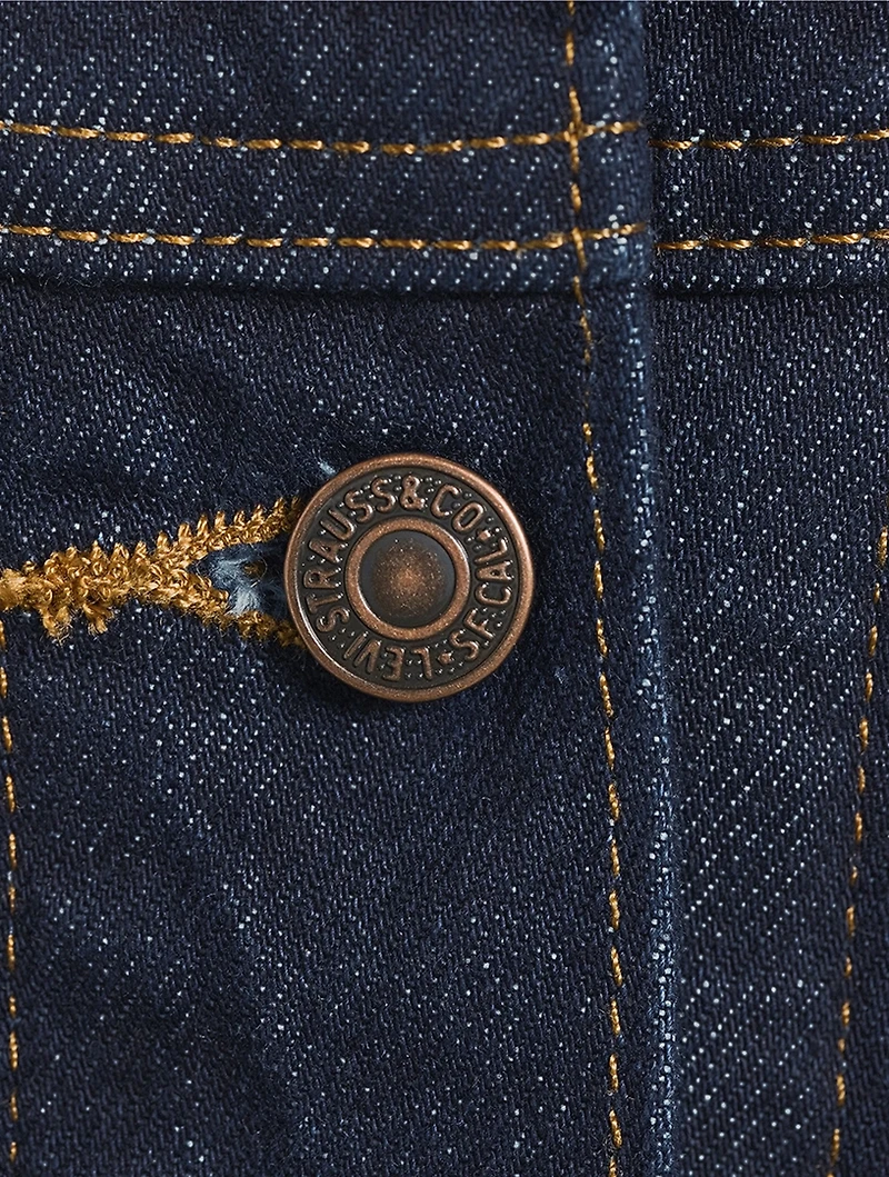 90s Western Shrunken Denim Trucker Jacket