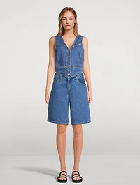 Braided Denim Vest