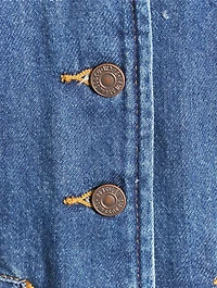 Braided Denim Vest