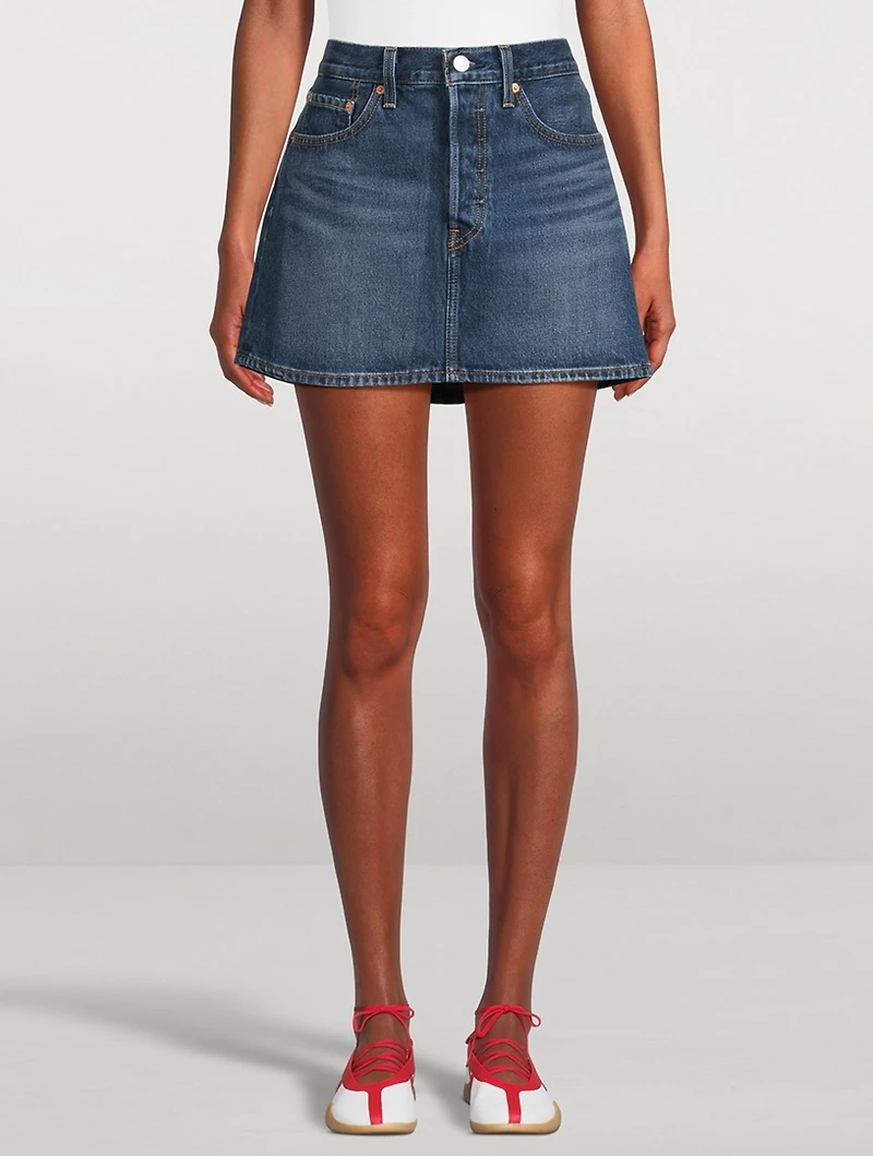 Icon Denim Mini Skirt