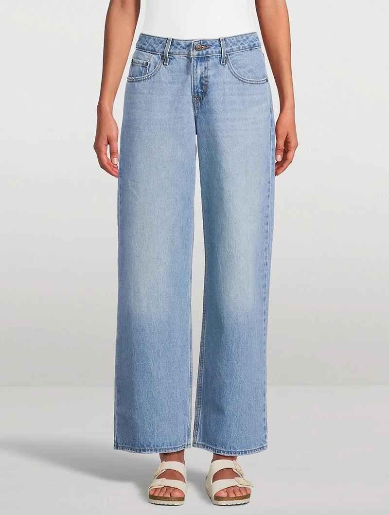 Low-Rise Wide-Leg Jeans
