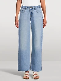 Low-Rise Wide-Leg Jeans