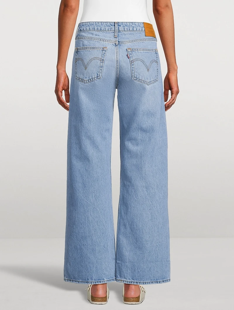 Low-Rise Wide-Leg Jeans