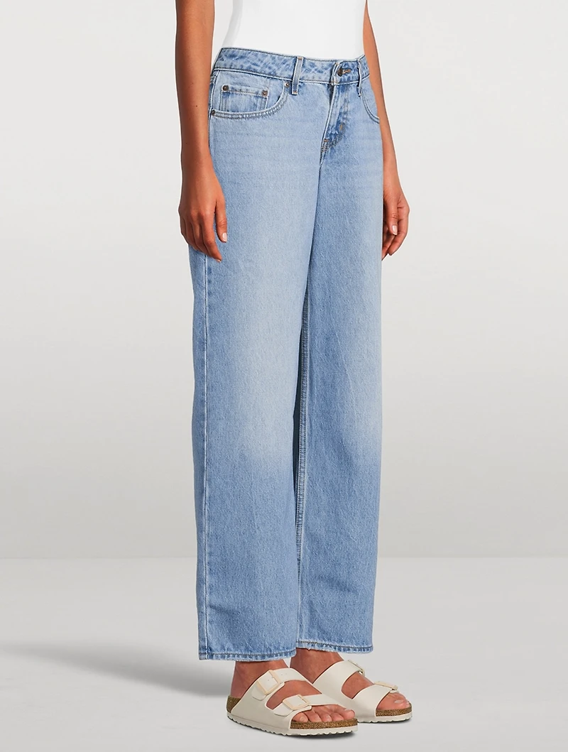 Low-Rise Wide-Leg Jeans