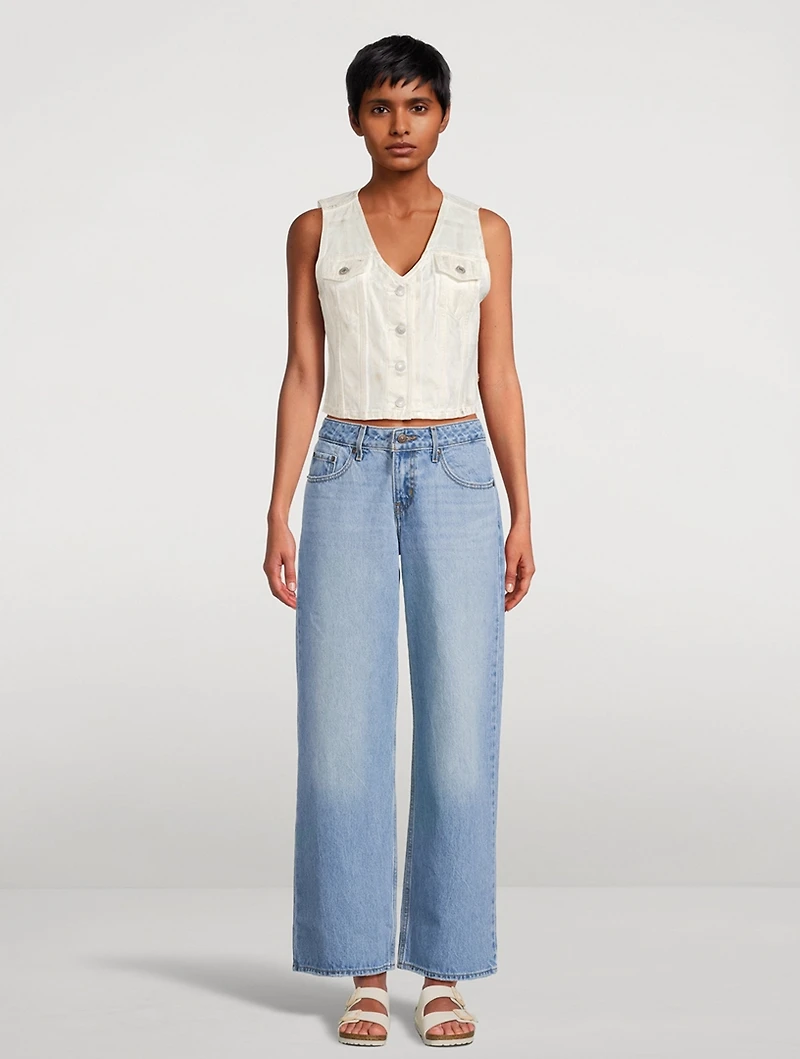 Low-Rise Wide-Leg Jeans