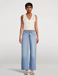Low-Rise Wide-Leg Jeans