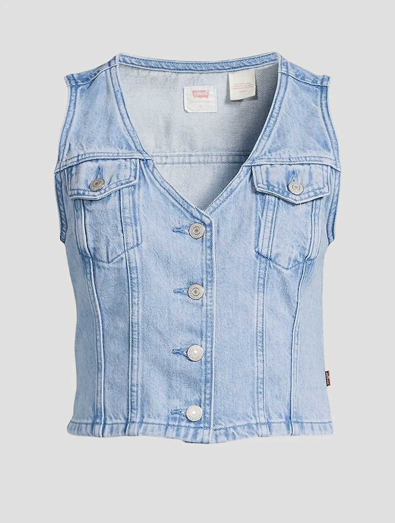 Bella Denim Corset Vest