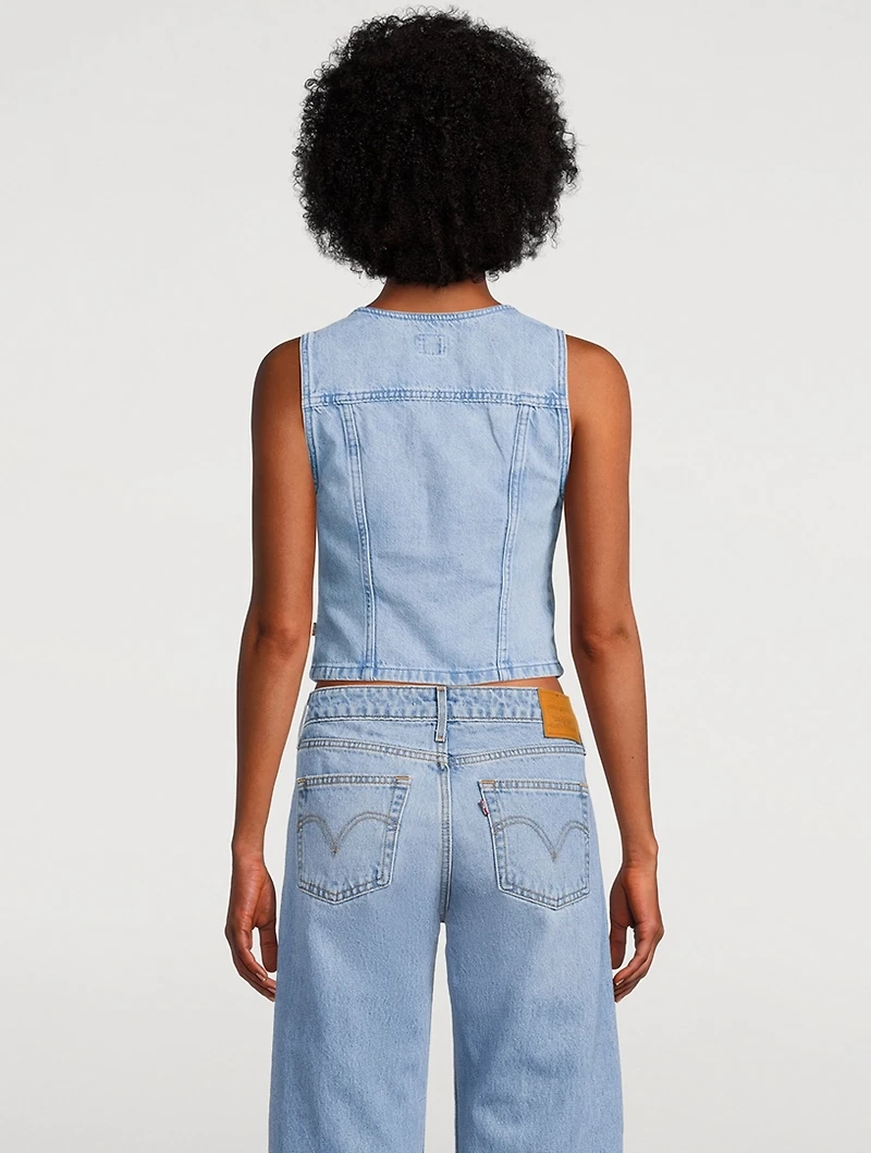 Bella Denim Corset Vest