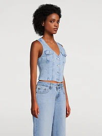 Bella Denim Corset Vest
