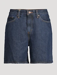 High-Rise Baggy Denim Shorts
