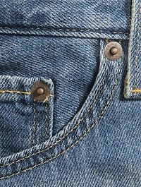 High-Rise Baggy Denim Shorts