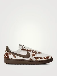 Field General Calf Hair Sneakers Cow Print
