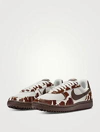 Field General Calf Hair Sneakers Cow Print