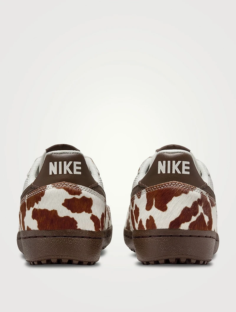 Field General Calf Hair Sneakers Cow Print
