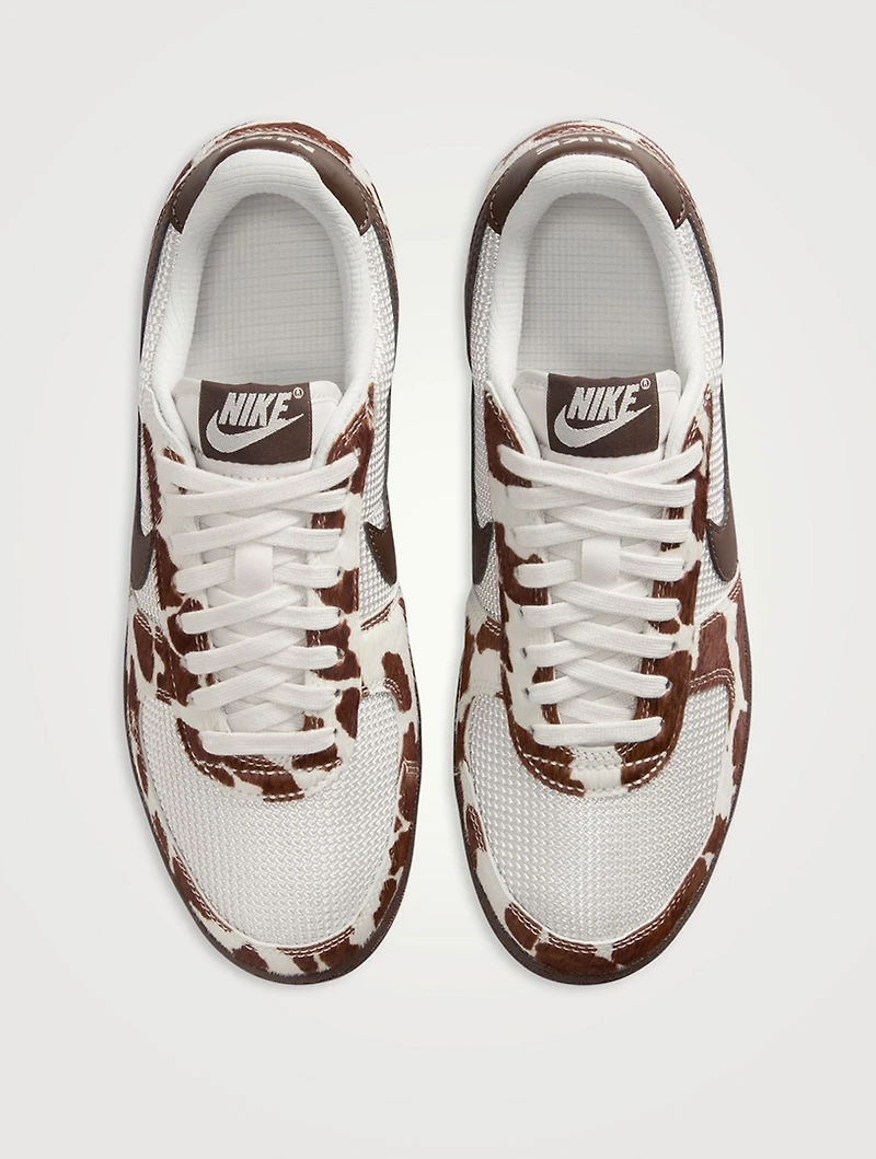 Field General Calf Hair Sneakers Cow Print
