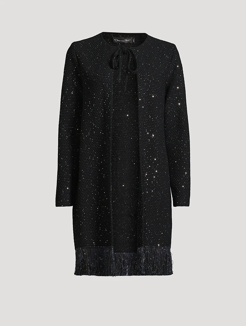 Embellished Tweed Cardigan