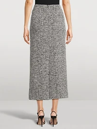 Bouclé Tweed Pencil Skirt